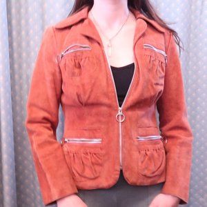 Brown suede jacket